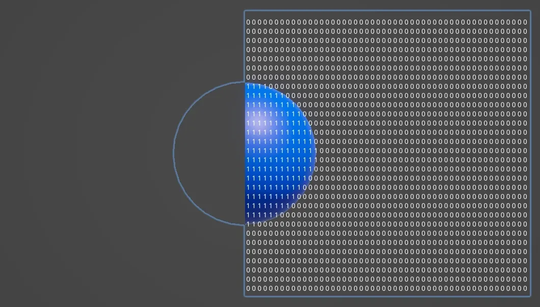 Example showing what stencil buffer would look like